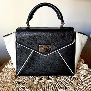 kate spade Wesley Place Laurel Black & Cream Crossbody Small Purse Handbag